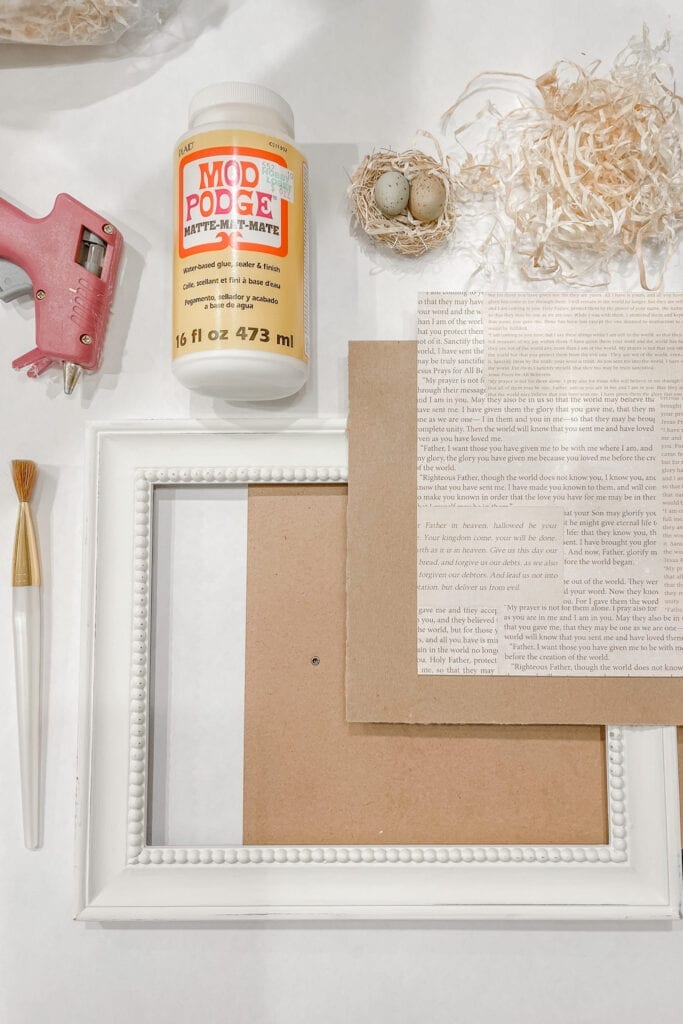 Mod Podge Picture Frame in Five Steps! - DIY Candy