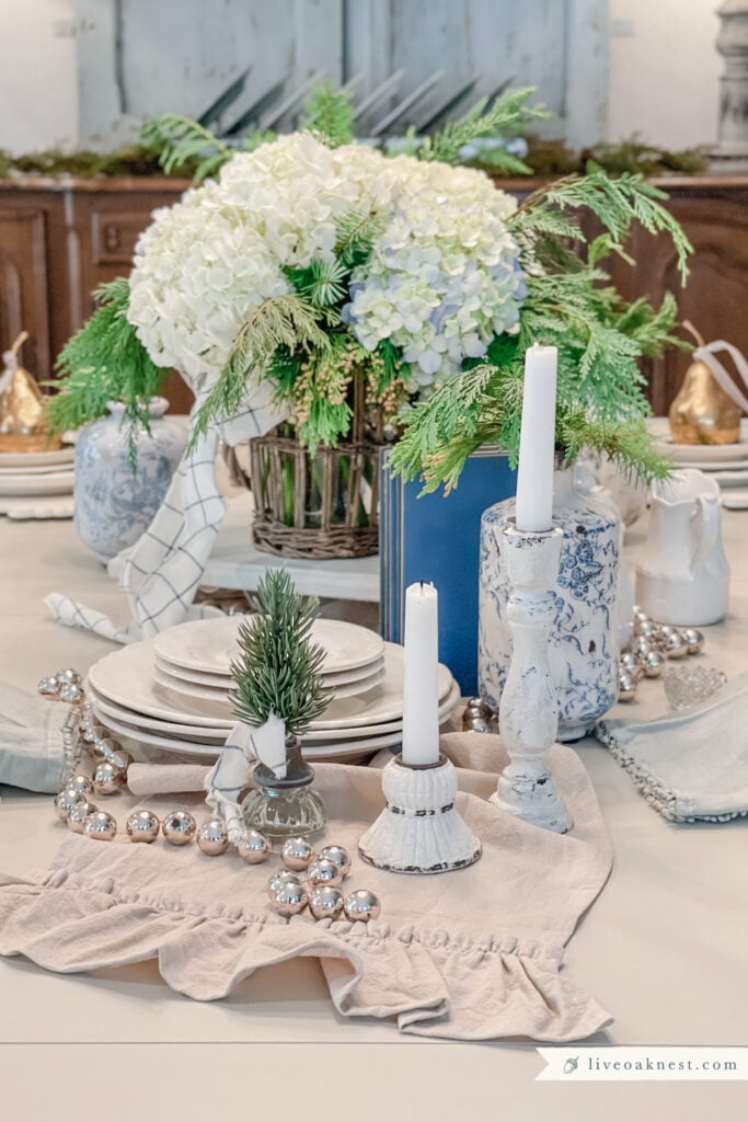 Dining In Romantic Valentines Table - Live Oak Nest French Country Cottage  Home