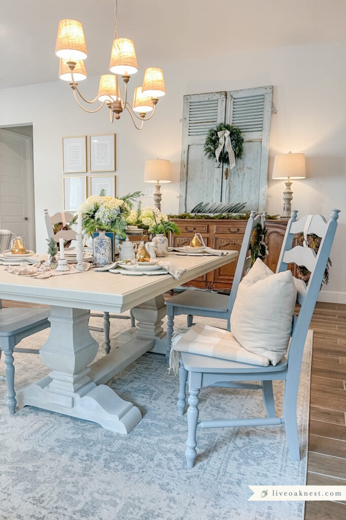 french cottage dining room