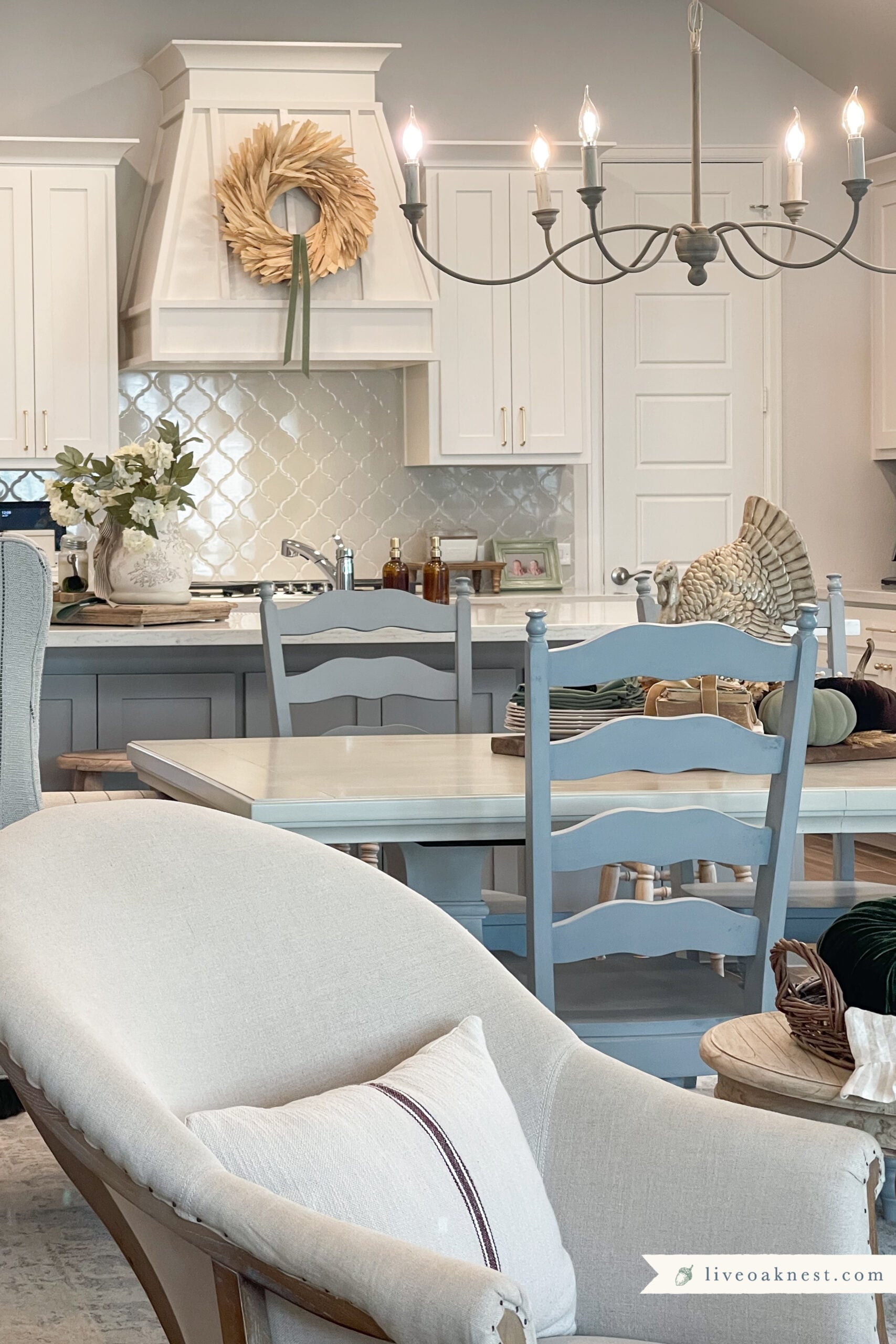 French Cottage Fall Decor - Live Oak Nest