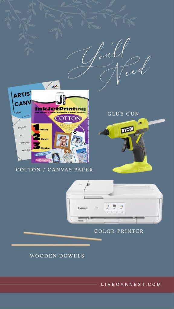 Supplies Needed for DIY Americana Flags