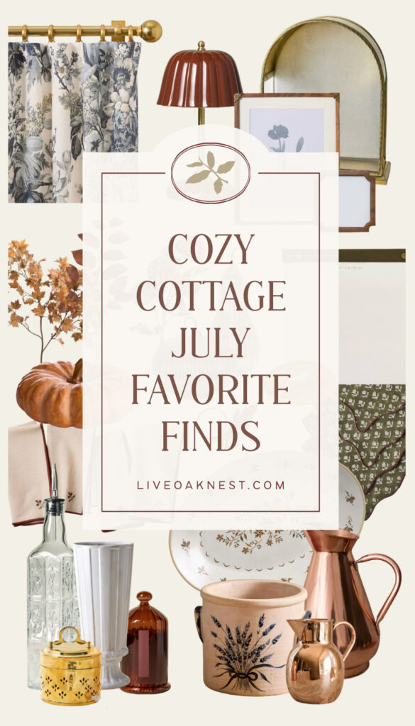 Spring Cottage Decor Finds for a timeless cottage home from Live Oak Nest Cozy cottage July Favorite Home Decor Finds